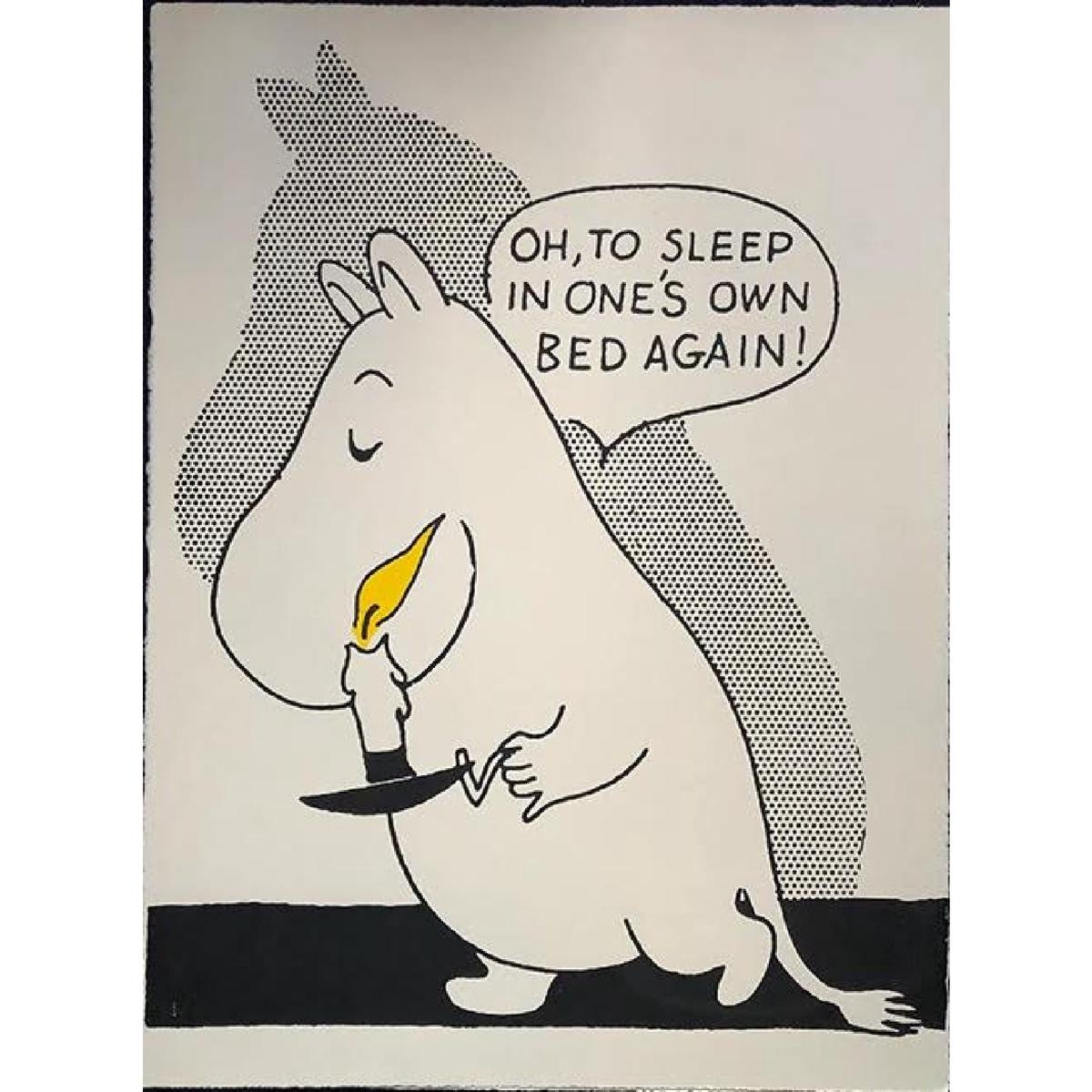 Art Print Oh To Sleep In One's Own Bed Again