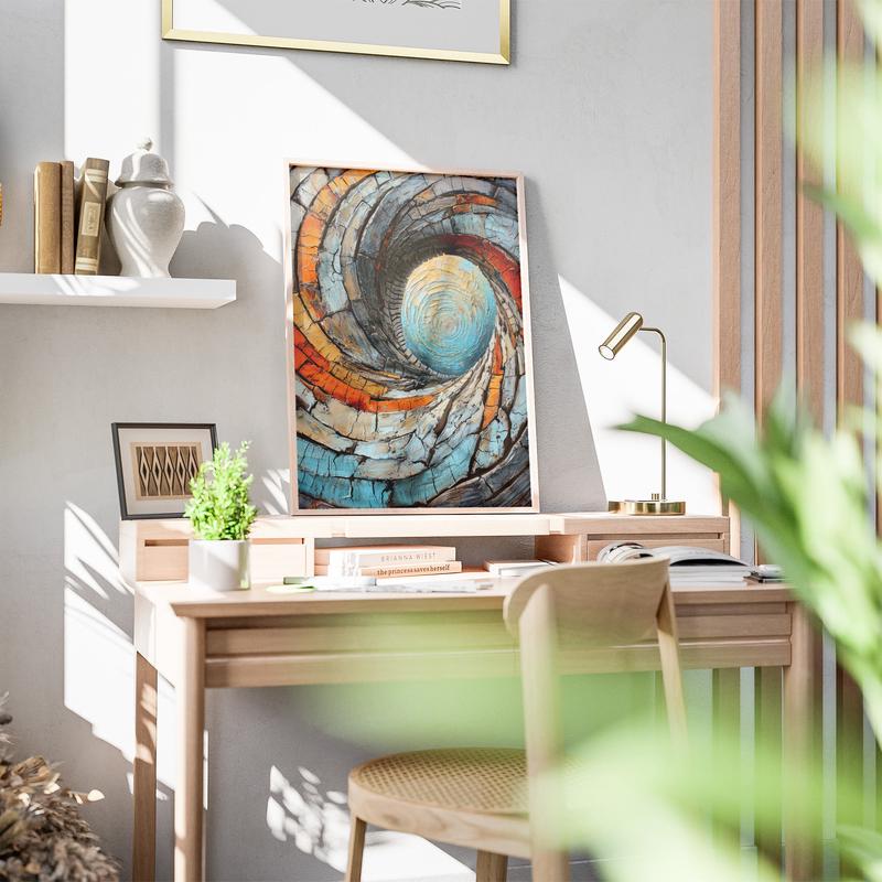 Wood Spiral Art Prints (AB202312-004PFUP)